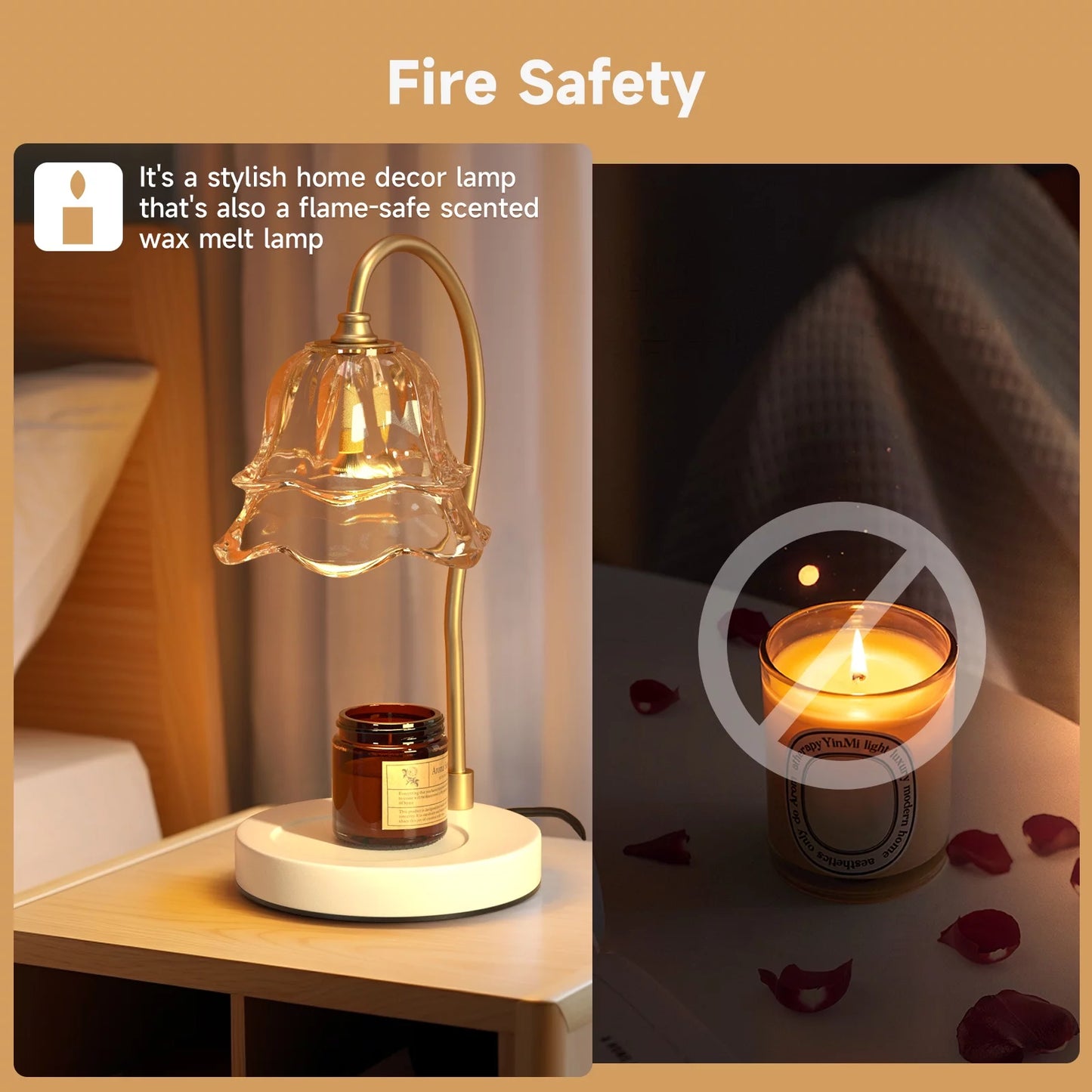 Candle Warmer Lamp with Timer Compatible with All Soy Wax Candles Gifts