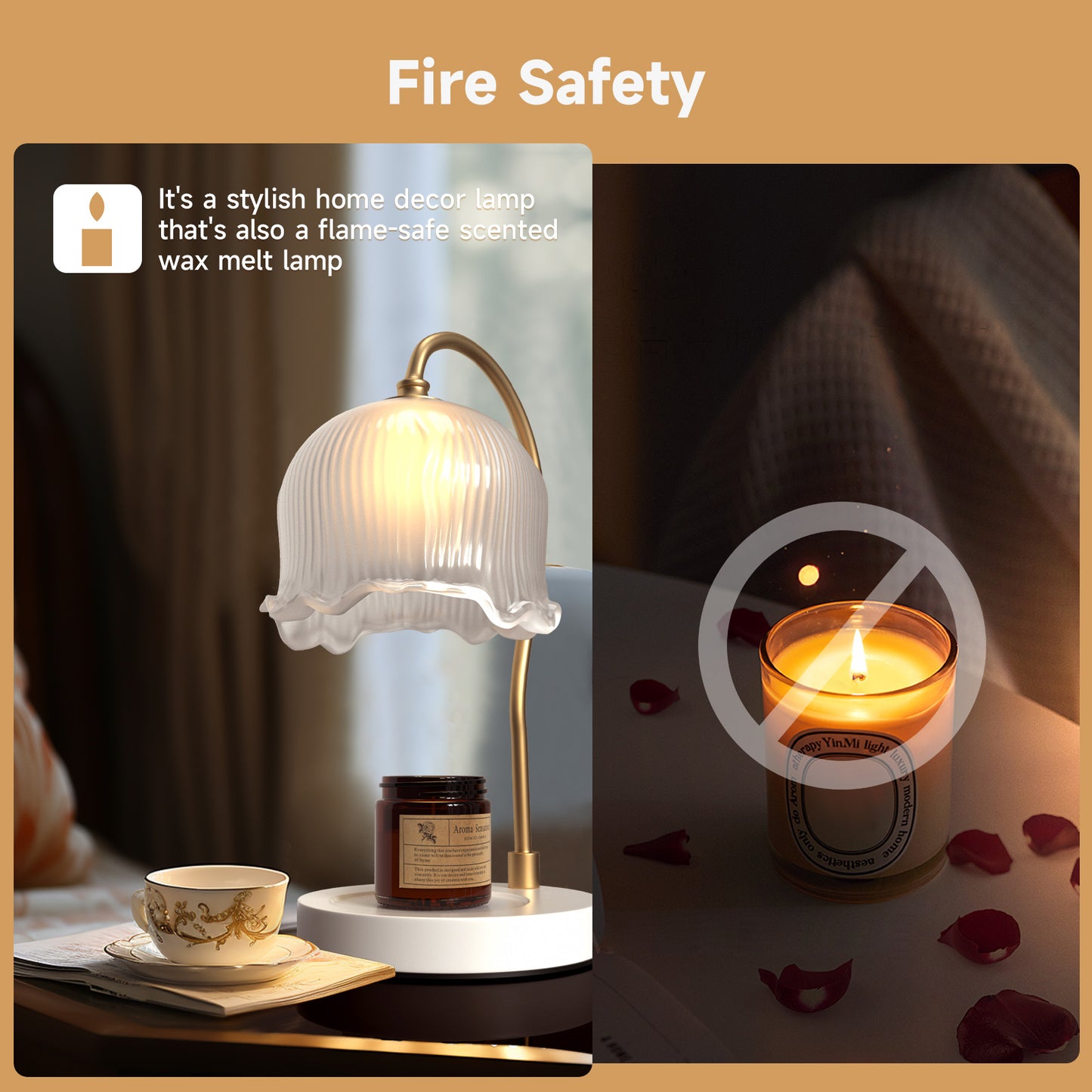 Candle Warmer Lamp with Timer Compatible with All Soy Wax Candles Gifts