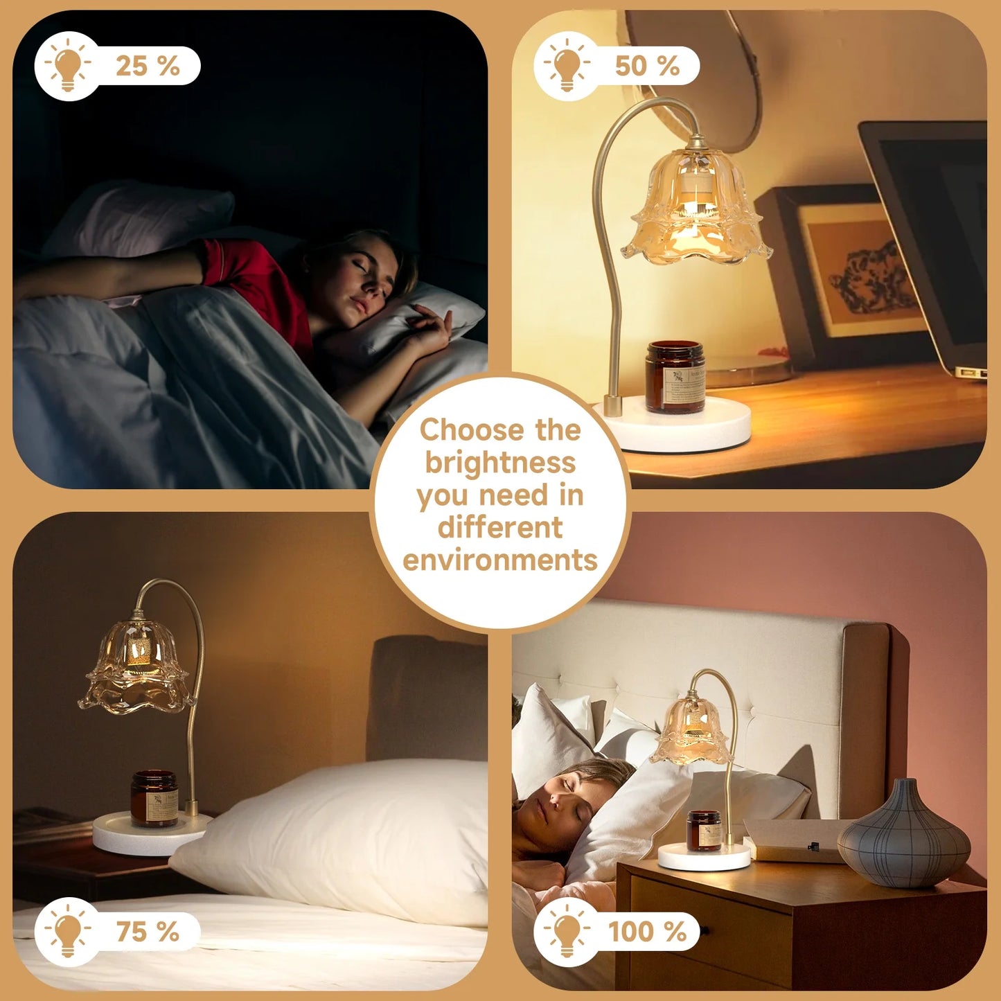 Candle Warmer Lamp with Timer Compatible with All Soy Wax Candles Gifts