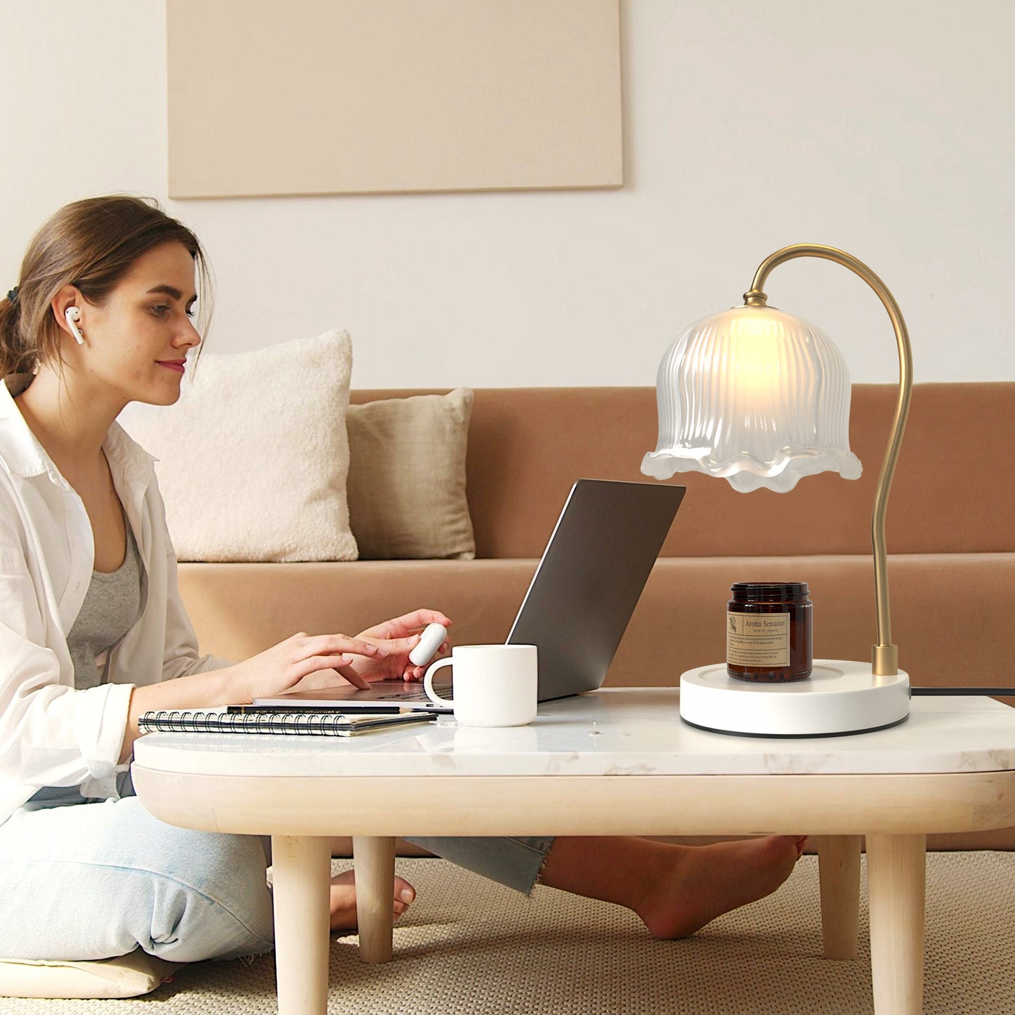 Candle Warmer Lamp with Timer Compatible with All Soy Wax Candles Gifts