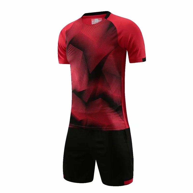 Men Sports Shirts Pants Running Suits Children Soccer Jerseys Gym Jogging Fitness Workout Sportswear Men Sport Clothes Tracksuit