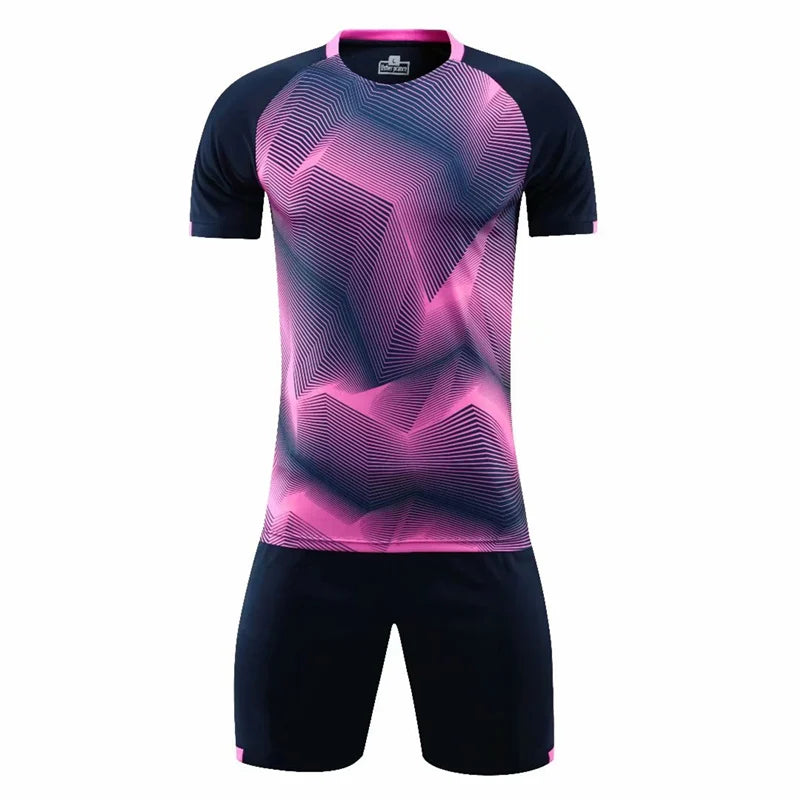 Men Sports Shirts Pants Running Suits Children Soccer Jerseys Gym Jogging Fitness Workout Sportswear Men Sport Clothes Tracksuit