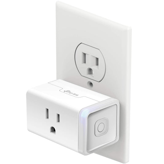 Plug Mini with Energy Monitoring, Smart Home Wi-Fi Outlet Works with Alexa, Google Home & IFTTT, Wi-Fi Simple Setup, No Hub Required (KP115), White