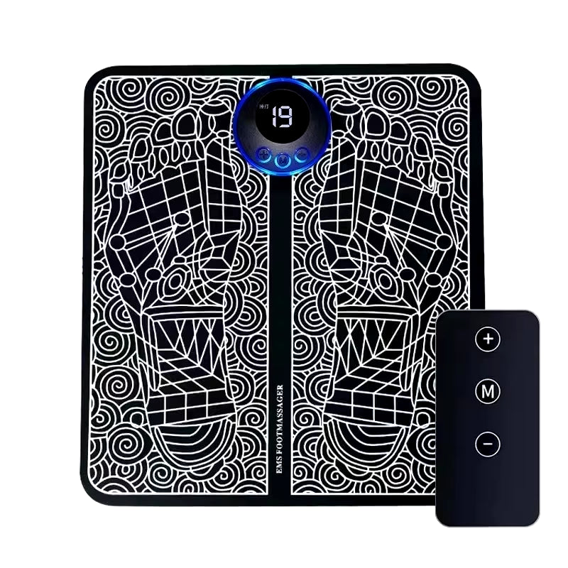 Electric EMS Foot Massager Pad Electrical Muscle Stimulation Foot Massager USB Charging Portable Feet Acupoints Massage Mat