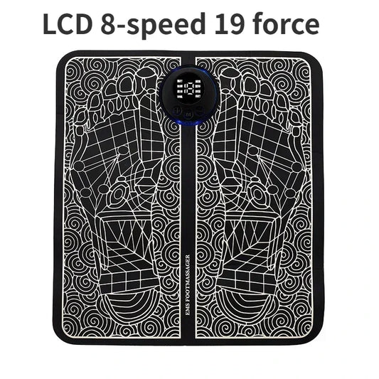 Electric EMS Foot Massager Pad Electrical Muscle Stimulation Foot Massager USB Charging Portable Feet Acupoints Massage Mat