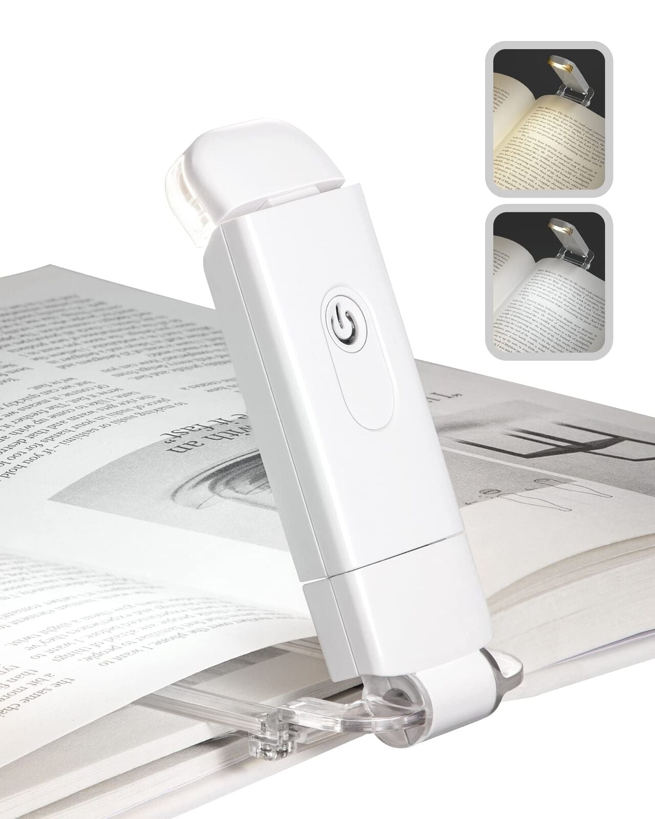 Rechargeable Book Reading Light Lamp, LED Book Light for Reading