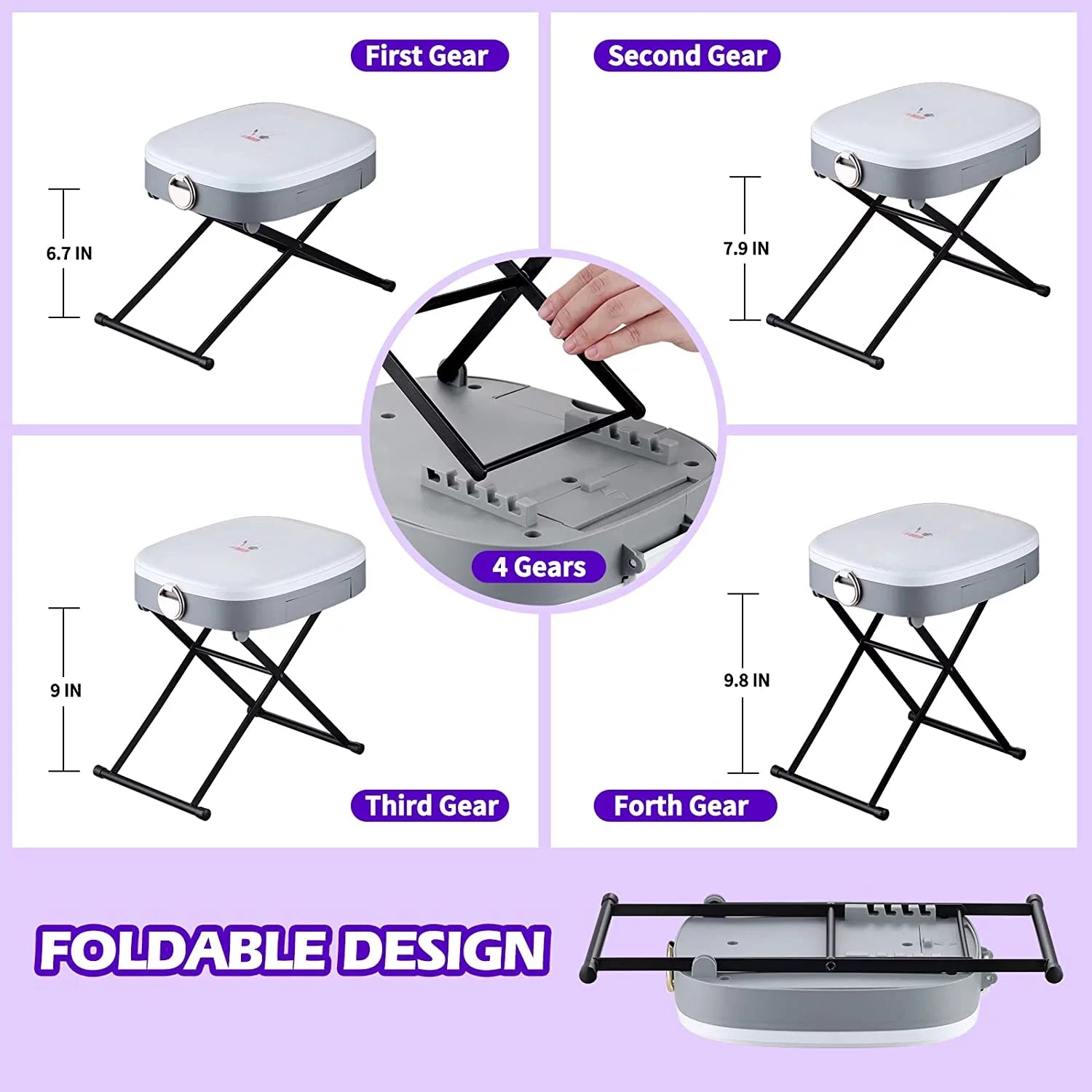 Usladyfong Pedicure Tools for Easy At-Home Pedicures Adjustable Pedicure Foot Rest